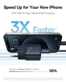 Nabíjačka do siete Baseus PicoGo GaN USB-C PD 45 W čierna

 obrázok produktu 10 z 16