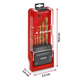 Sada vrtákov Einhell HSS-TiN (6 ks), 49427006 

 obrázok produktu 3 z 4
