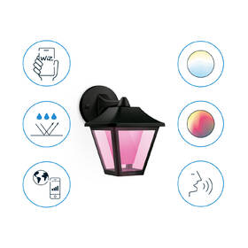 Nástenné svietidlo WiZ Wall Light Classic RGBW čierne

 obrázok produktu 1 z 7