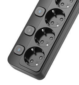 Kábel predlžovací Viking 5× zásuvka, 1× USB, 2× USB-C, 1,5m čierny

 obrázok produktu 1 z 5