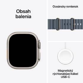 Inteligentné hodinky Apple GPS + Cellular 49mm prírodný titán - oceľovo modrý oceánsky remienok 

 obrázok produktu 6 z 6
