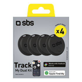 Lokátor SBS Track My Dual Kit, 4 ks čierny

 obrázok produktu 8 z 8