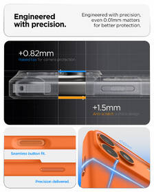 Kryt na mobil Spigen Silicone Fit MagSafe na Apple iPhone 17 Pro Max oranžový

 obrázok produktu 14 z 15