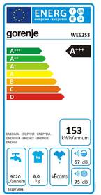 Práčka Gorenje WE62S3 biela

 obrázok produktu 1 z 4