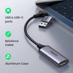 Redukcia UGREEN USB, USB-C/HDMI sivá

 obrázok produktu 6 z 9