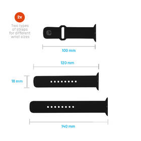 Remienok FIXED Silicone Sporty Strap na Apple Watch 42/44/45mm čierny

 obrázok produktu 4 z 5