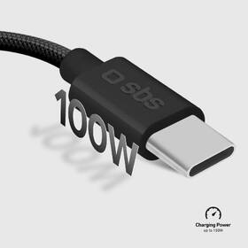 Kábel SBS USB-C/USB-C, PD, 100 W, 1,5 m čierny

 obrázok produktu 2 z 8