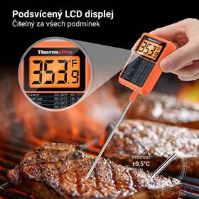 Teplomer do mäsa ThermoPro TP-510 oranžový

 obrázok produktu 7 z 8