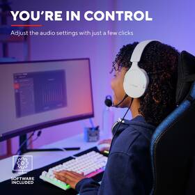 Headset Trust GXT 490W FAYZO, USB biely

 obrázok produktu 12 z 14