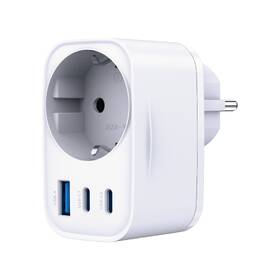 Nabíjačka do siete 3mk Comfort GaN 2xUSB-C/USB-A 30W biela

 obrázok produktu 5 z 9