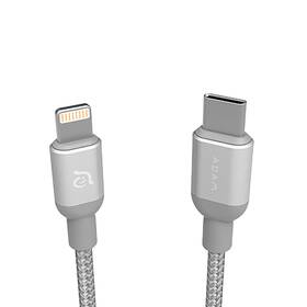 Kábel ADAM Elements AE PeAk II C20B MFi Lightning/USB-C, 0,2 m strieborný

 obrázok produktu 2 z 3