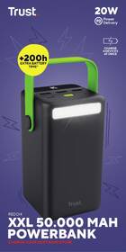 Powerbank Trust Redoh XXL, 50000 mAh čierny

 obrázok produktu 7 z 8
