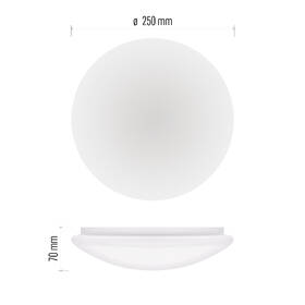LED stropné svietidlo EMOS Tivi, 25 cm, 5,2 W biele

 obrázok produktu 7 z 11