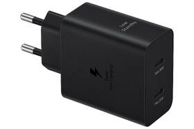 Nabíjačka do siete Samsung 2x USB-C, s funkciou Fast Charge 50W + kábel USB-C čierna

 obrázok produktu 2 z 3