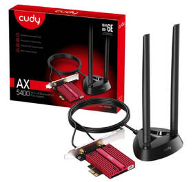 Sieťová karta Cudy WE4000 AX5400 Wi-Fi 6E PCI-Express 

 obrázok produktu 7 z 7