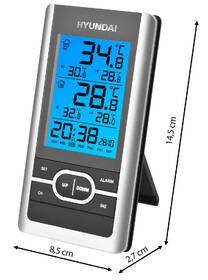 Meteorologická stanica Hyundai WS 1070 čierna/strieborná

 obrázok produktu 1 z 5