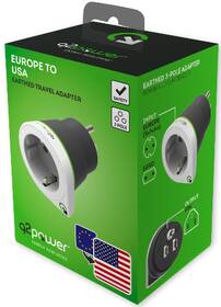 Cestovný adaptér Q2 Power EUROPE - USA 

 obrázok produktu 2 z 2