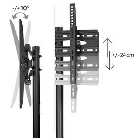 Stojan pre TV Hama Trolley, pojazdný, pre uhlopriečky 32"-70", nosnosť 40 kg čierny

 obrázok produktu 6 z 12