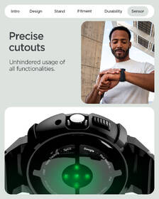 Remienok Spigen Rugged Armor Pro + Stand na Google Pixel Watch 4 45mm čierny

 obrázok produktu 18 z 19