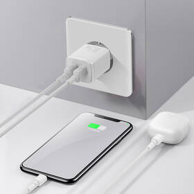 Nabíjačka do siete Baseus 2U 10,5W, 2x USB biela

 obrázok produktu 6 z 9
