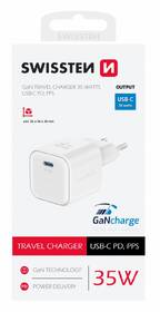 Nabíjačka do siete Swissten GAN 1x USB-C 35W PD biela

 obrázok produktu 1 z 1