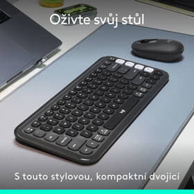 Klávesnica s myšou Logitech POP ICON, US layout sivá

 obrázok produktu 2 z 10