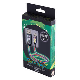 Kábel Lazerbuilt Rick and Morty Light-Up Shock! USB-A/USB-C 1,2m čierny/biely

 obrázok produktu 8 z 10