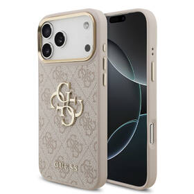 Kryt na mobil Guess PU Leather 4G Metal Logo Gold Frame MagSafe na Apple iPhone 17 Pro Max ružový

 obrázok produktu 1 z 7