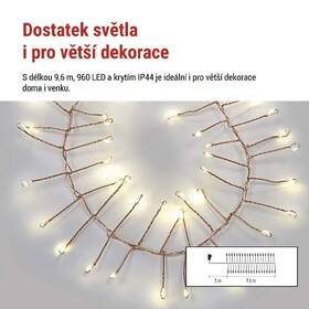 LED reťaz EMOS na cívce, nano, měděný, 9,6 m, venkovní i vnitřní, teplá bílá, časovač medený

 obrázok produktu 7 z 9