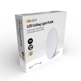LED stropné svietidlo Solight Plain, 15W, 1200lm, 3000K, okrúhle, 26cm biele

 obrázok produktu 2 z 2