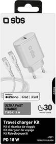 Nabíjačka do siete SBS 1x USB-C 18W + kábel USB-C/Lightning 1m biela

 obrázok produktu 1 z 1
