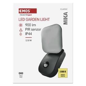Nástenné svietidlo EMOS ZGE044L, 12,8 W, IP44, PIR, teplá biela 

 obrázok produktu 5 z 9