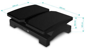 Opierka nôh Connect IT FOR HEALTH Double čierna

 obrázok produktu 3 z 4