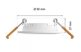 Vstavané svietidlo Philips Slim downlight S (90mm), 3ks biele

 obrázok produktu 4 z 6