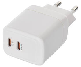 Nabíjačka do siete EMOS GaN, 35W, 2x USB-C biela

 obrázok produktu 1 z 14