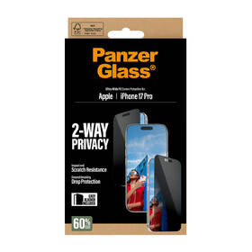 Tvrdené sklo PanzerGlass Privacy na Apple iPhone 17 Pro s inštalačným rámčekom 

 obrázok produktu 6 z 6