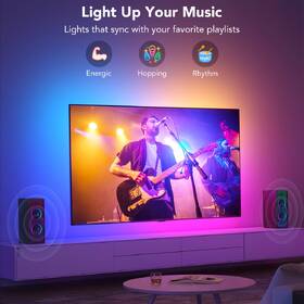 LED pásik Govee TV 40-50", SMART LED, RGBIC, 2,4m čierny

 obrázok produktu 2 z 5