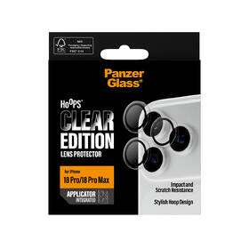 Tvrdené sklo PanzerGlass Hoops na Apple iPhone 18 Pro/Pro Max čiré čierne

 obrázok produktu 4 z 4