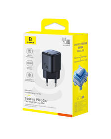 Nabíjačka do siete Baseus PicoGo GaN USB-C PD 45 W čierna

 obrázok produktu 15 z 16
