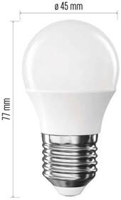 LED žiarovka EMOS Classic Mini Globe, 6,5 W, 806lm, E27, neutrálna biela 

 obrázok produktu 13 z 14