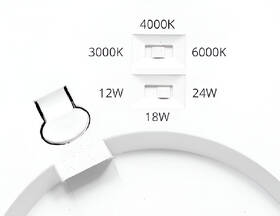 LED stropné svietidlo ECOLITE WPCB2-18W/CR 

 obrázok produktu 5 z 6
