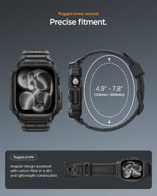 Remienok Spigen Rugged Armor 2 Pro na Apple Watch 42mm čierny

 obrázok produktu 13 z 16