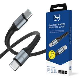 Kábel 3mk rýchlonabíjací Hyper Cable N-SERIES USB-C / USB-C, Power Delivery, QC 3.0, 240W, 3m čierny

 obrázok produktu 1 z 1