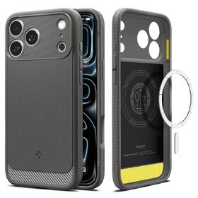 Kryt na mobil Spigen Rugged Armor MagSafe na Apple iPhone 18 Pro / 17 Pro sivý

 obrázok produktu 1 z 7