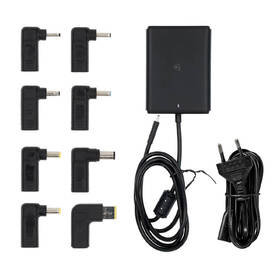 Sieťový adaptér Nedis GaN 100 W, univerzální, USB-C + 10 adaptérů čierny

 obrázok produktu 6 z 6
