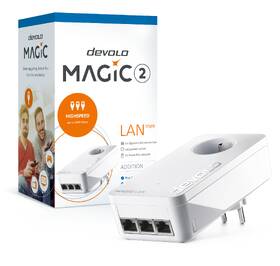 Sieťový rozvod LAN po 230V Devolo Magic 2 LAN triple, rozšírenie 1ks 

 obrázok produktu 3 z 6