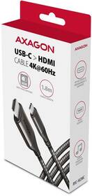 Kábel Axagon USB-C / HDMI 2.0, 1.8m, 4K/60Hz HDR10 čierny

 obrázok produktu 8 z 8
