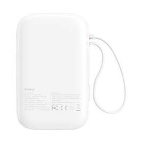Powerbank Baseus Qpow 10000mAh 30W s USB-C kabelem biela

 obrázok produktu 5 z 9