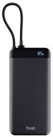 Powerbank Trust Fiera, 20000 mAh, s káblom, 2x USB-C čierna

 obrázok produktu 2 z 11