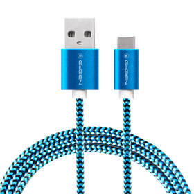 Kábel GoGEN USB / USB-C, 1m, opletený modrý

 obrázok produktu 1 z 1